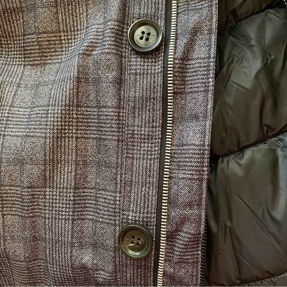 Zara Removable Collar Coat Plaid Size Large - Picture 7 of 14